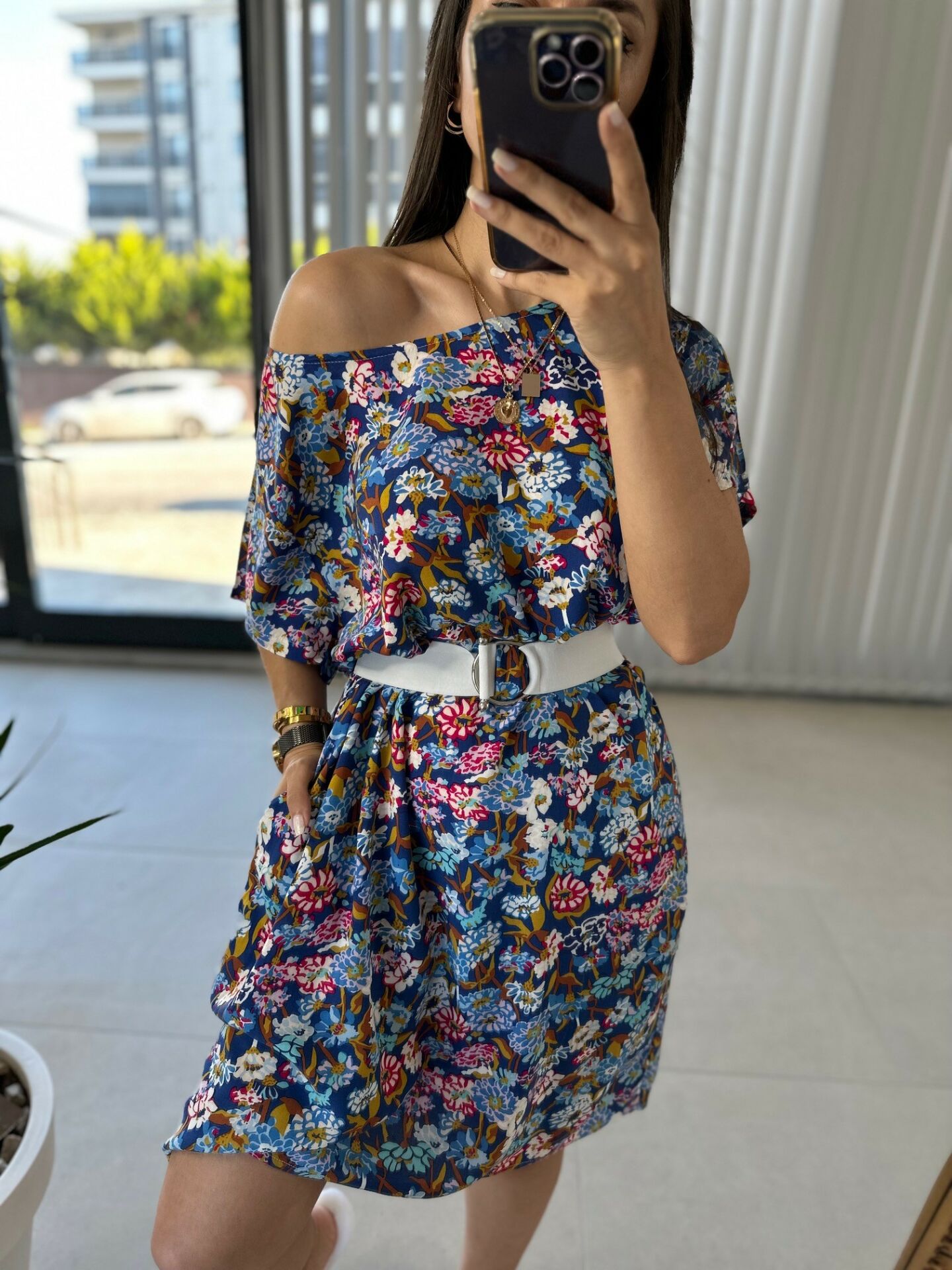 Fırsat Ürünü İndigo Çiçekli