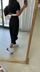 Sg Black Zippered Leg Trousers