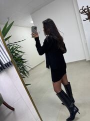 Ml 10163 Selanik Örgü Siyah Takım