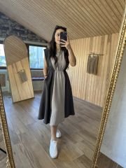Ms Anthracite piece padded aerobic dress