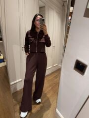 Art 6005 Fermuarlı Acı Kahve Modal Takım