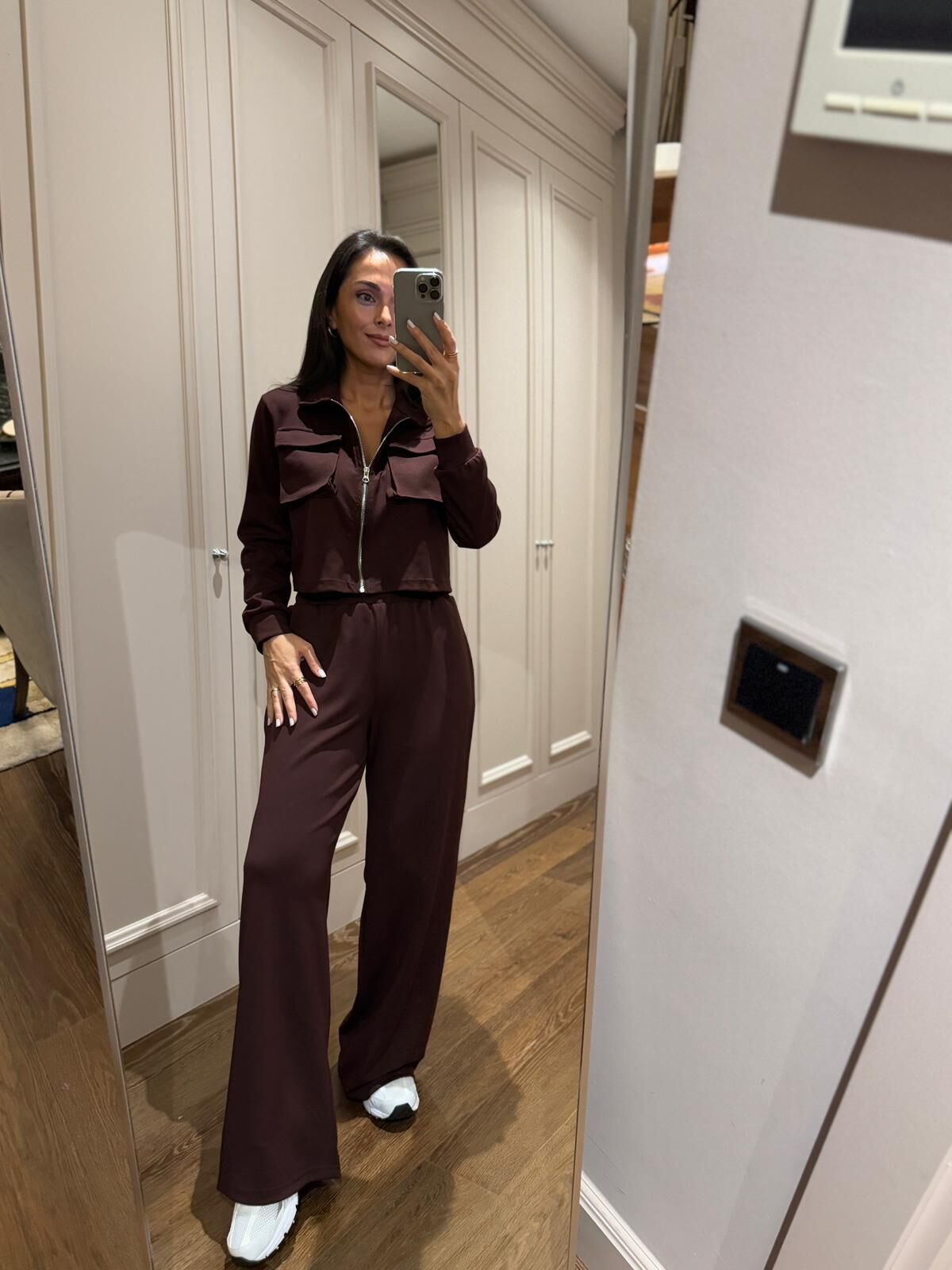 Art 6005 Fermuarlı Acı Kahve Modal Takım