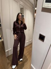 Art 6005 Fermuarlı Acı Kahve Modal Takım