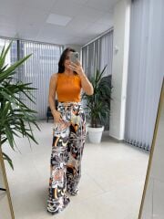 Cr 0213 Saten Renk Geçişli Pantolon