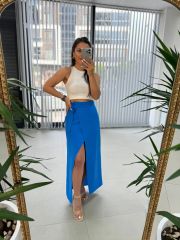 Gk 1056 Saks Pareo Pamuklu Etek