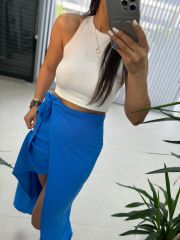 Gk 1056 Saks Pareo Pamuklu Etek