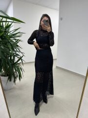 Bb 29891 Siyah Dantel Etek