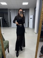 Bb 29891 Siyah Dantel Etek