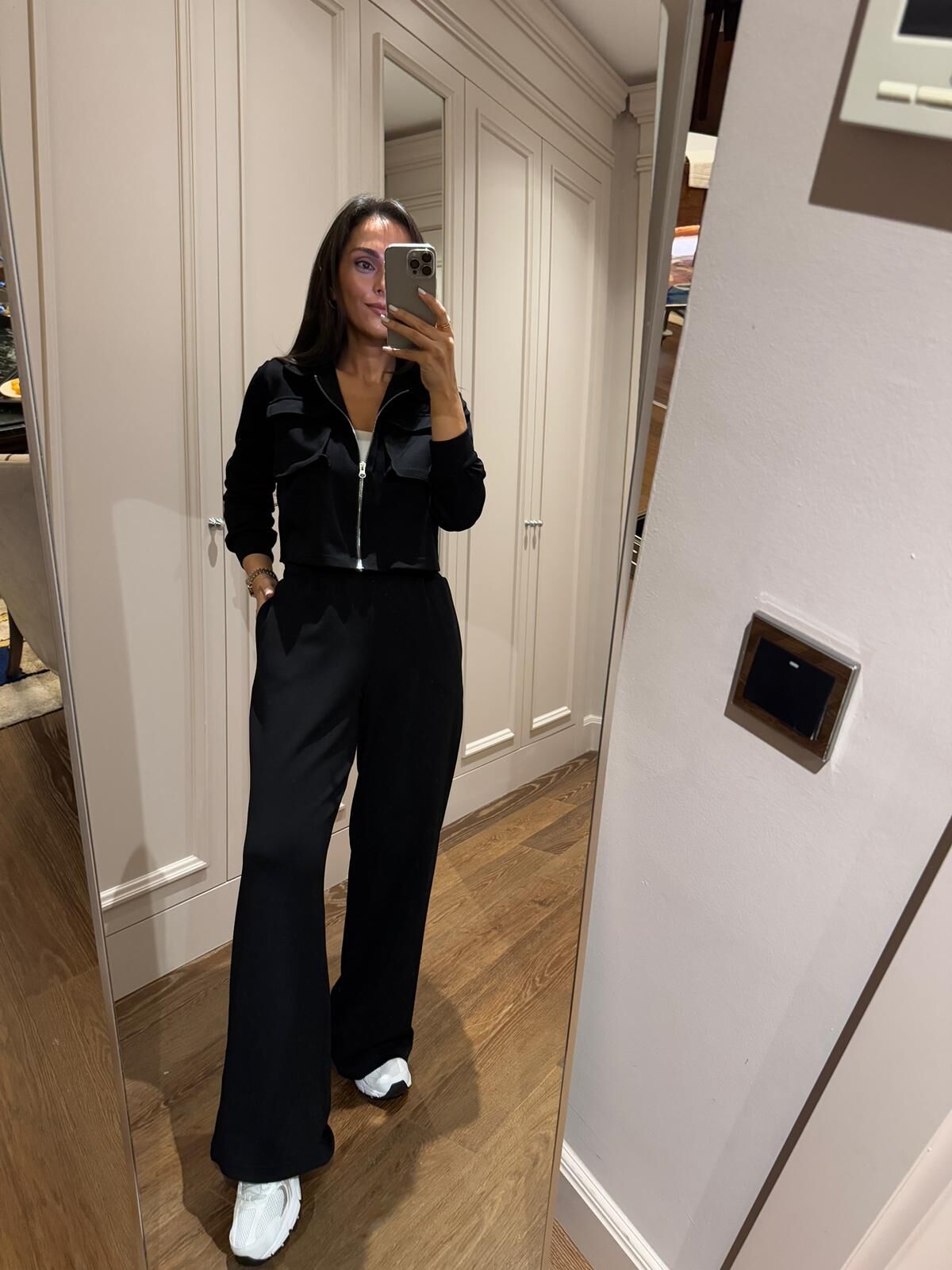 Art 6005 Fermuarlı Siyah Modal Takım