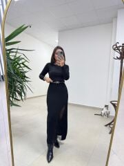 Ry 0144 Dantel Detaylı Triko Kalem Etek