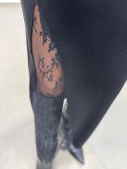 Ry 0144 Dantel Detaylı Triko Kalem Etek