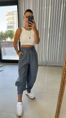 Sg Paça Fermuarlı Ligt Blue Pantolon
