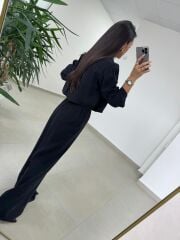 Fp 50960 Siyah Üç Düğmeli Gömlekli Takım