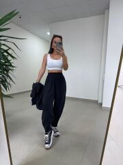 Fp 50957 Siyah Tensel Gömlek Pantolon Takım