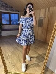 Laci Batik pattern madonna dress