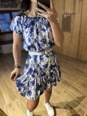 Laci Batik pattern madonna dress