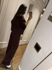 Art 3003 Çıtçıt Detaylı Acı Kahve Modal Takım