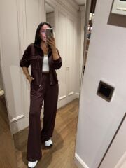 Art 3003 Çıtçıt Detaylı Acı Kahve Modal Takım