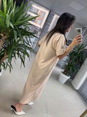 Dr 8292 Taş Polo Yaka Modal Elbise