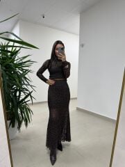 Bb 29891 Kahve Dantel Etek