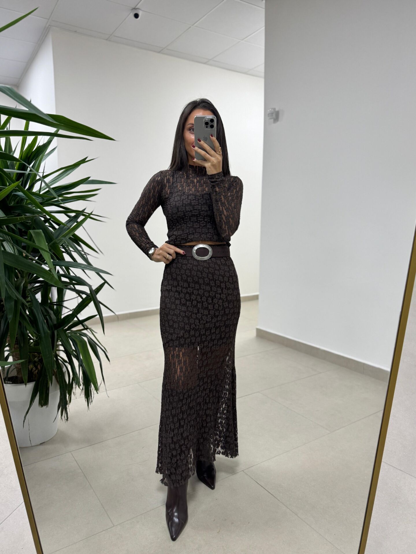 Bb 29891 Kahve Dantel Etek