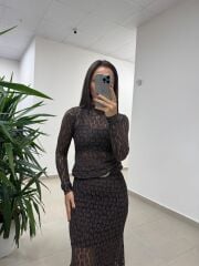 Bb 29891 Kahve Dantel Etek