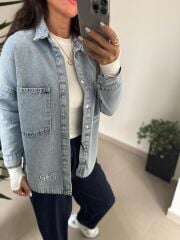 Spt 3448 Denim Gömlek Ceket