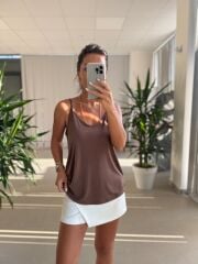 Bb 29551 Kahve Askılı Modal Bluz