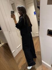 Art 3003 Çıtçıt Detaylı Siyah Modal Takım