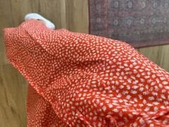 My 3141 Pomegranate flower waist drawstring shirt dress