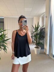 Bb 29551 Siyah Askılı Modal Bluz