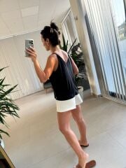 Bb 29551 Siyah Askılı Modal Bluz