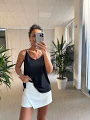 Bb 29551 Siyah Askılı Modal Bluz