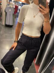 Lacivert gabardin pantolon