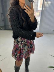 Ajurlu Zr Siyah Triko