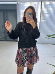 Ajurlu Zr Siyah Triko