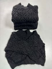 Ajurlu Zr Siyah Triko