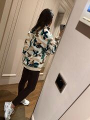 Mz 22684 Çok Renkli Fermuarlı Polar Sweat