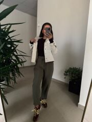 İb 4473 Haki Tensel Pantolon