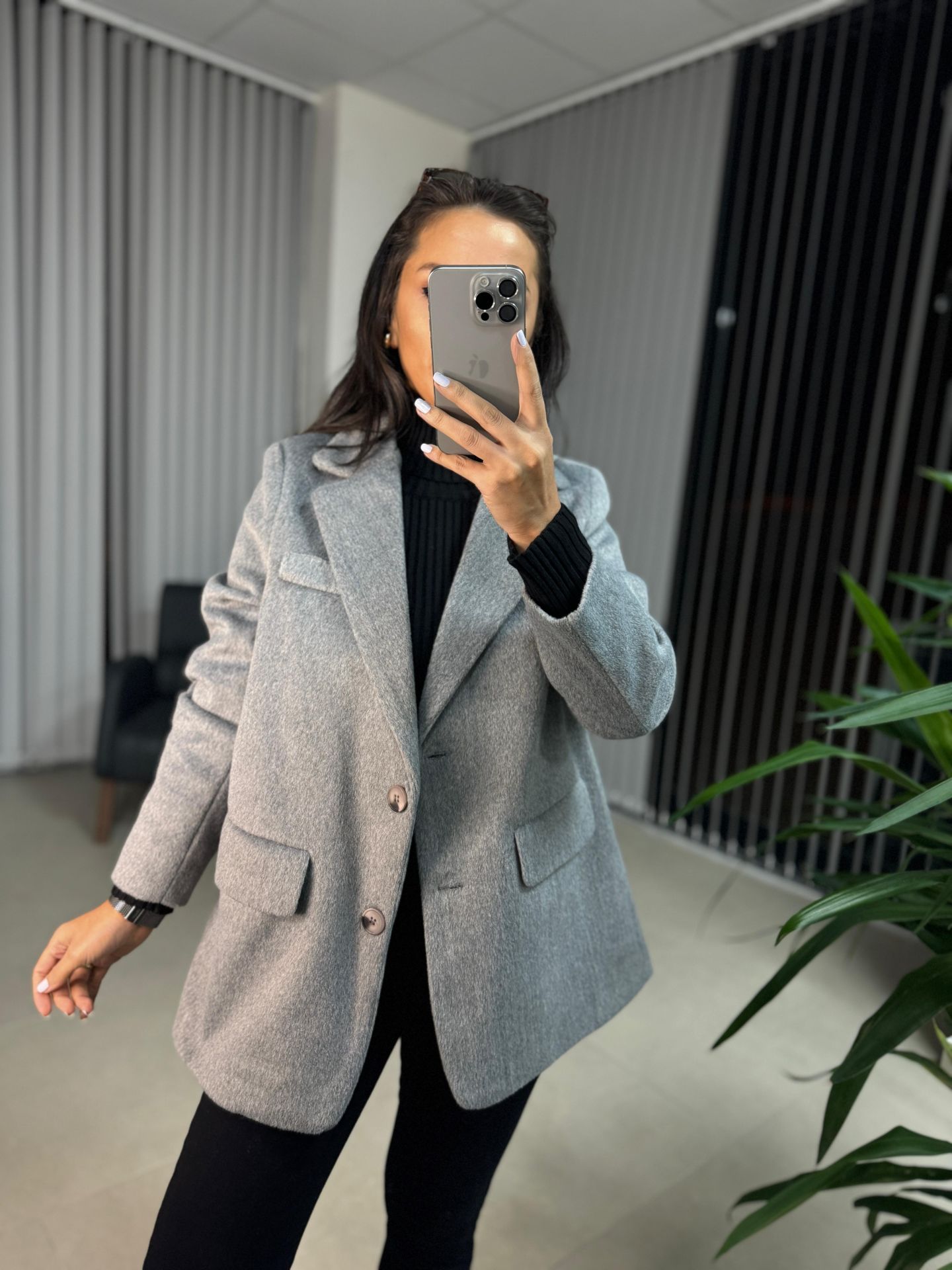 Kaşe Antrasit Ceket