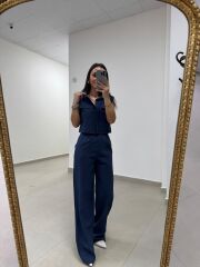 Art 4020 Vatkalı Tensel Palazzo İndigo Takım
