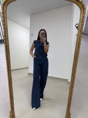 Art 4020 Vatkalı Tensel Palazzo İndigo Takım
