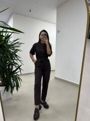 Dv 71553 A.Kahve Süet Tulum