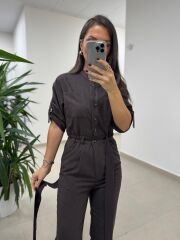 Dv 71553 A.Kahve Süet Tulum