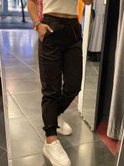 Siyah gabardin pantolon