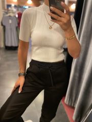 Siyah gabardin pantolon
