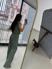 Art 4020 Vatkalı Tensel Palazzo Mint Yeşili Takım