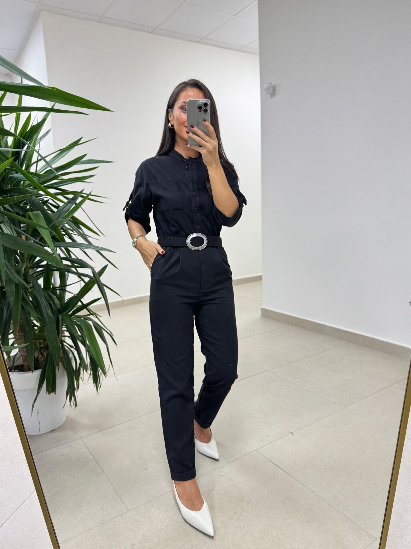 Dv 71553 Siyah Süet Tulum