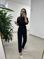 Dv 71553 Siyah Süet Tulum