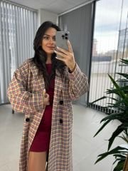 Foo Sarı Geçişli Astarlı Kaban